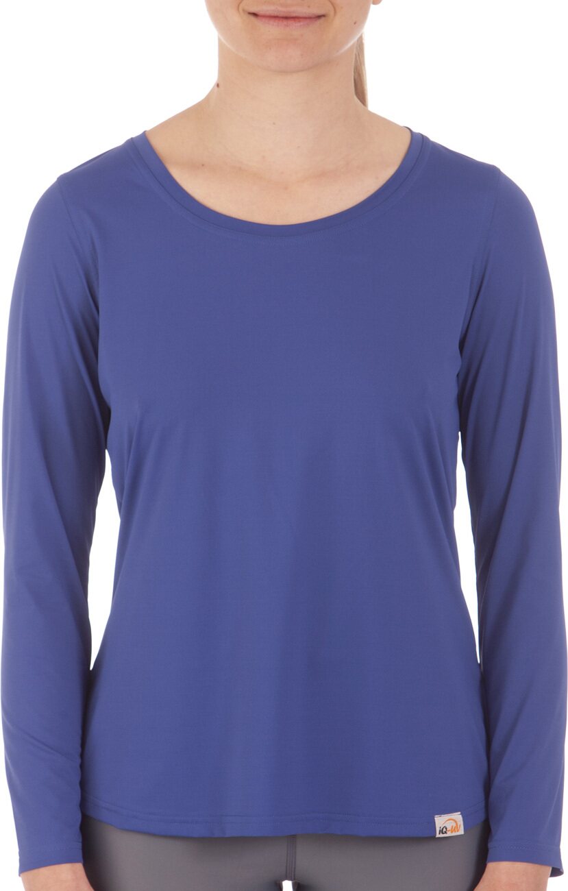 IQ UV Free Long Shirt Climate Changer Womens Blue