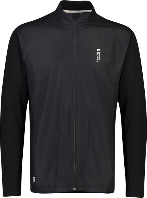 Mons Royale Redwood Merino Air-Con Wind Jersey Mens Black