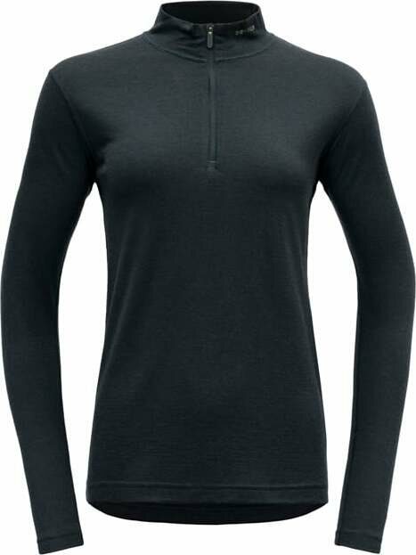 Devold Breeze Merino 150 Zip Neck Womens Black