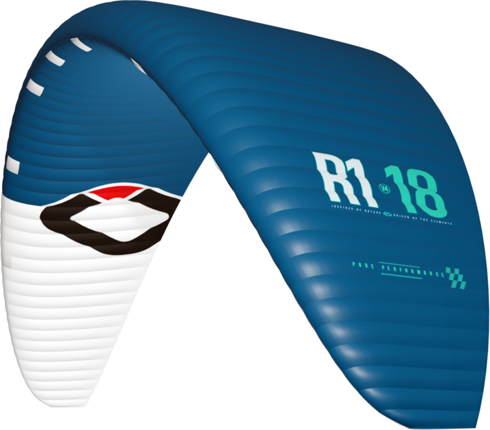 Ozone R1 V4 Kite Only 10m² Slate Blue / White
