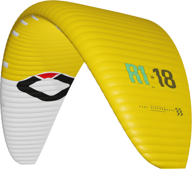 Ozone R1 V4 Kite Only 10m² Yellow / White