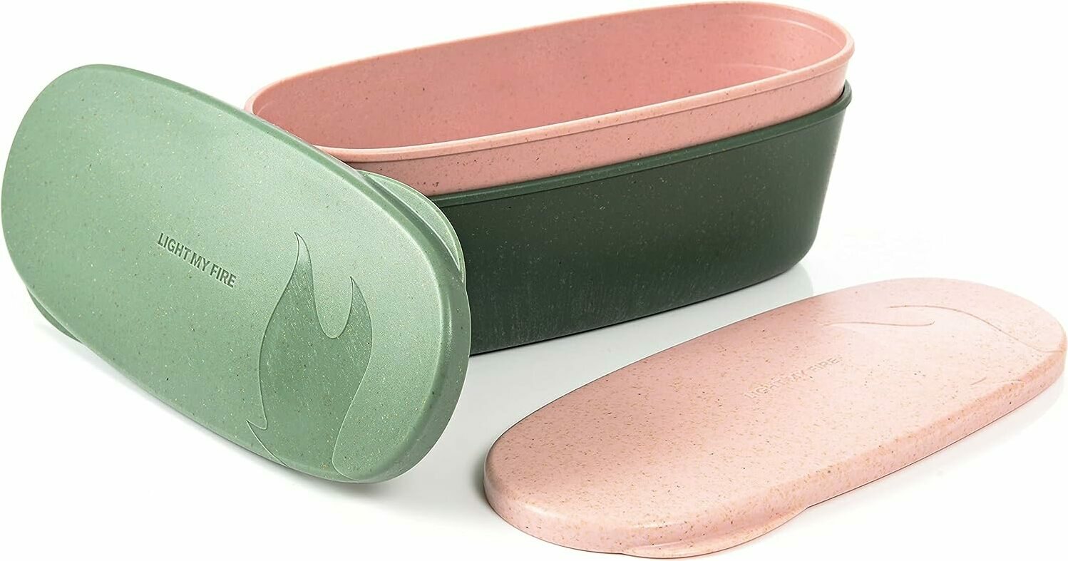 Light My Fire SnapBox Oval BIO 2-pack Green/Pink