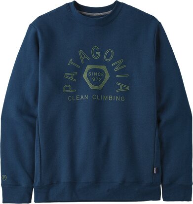 Patagonia Clean Climb Hex Uprisal Crew Sweatshirt Tidepool Blue