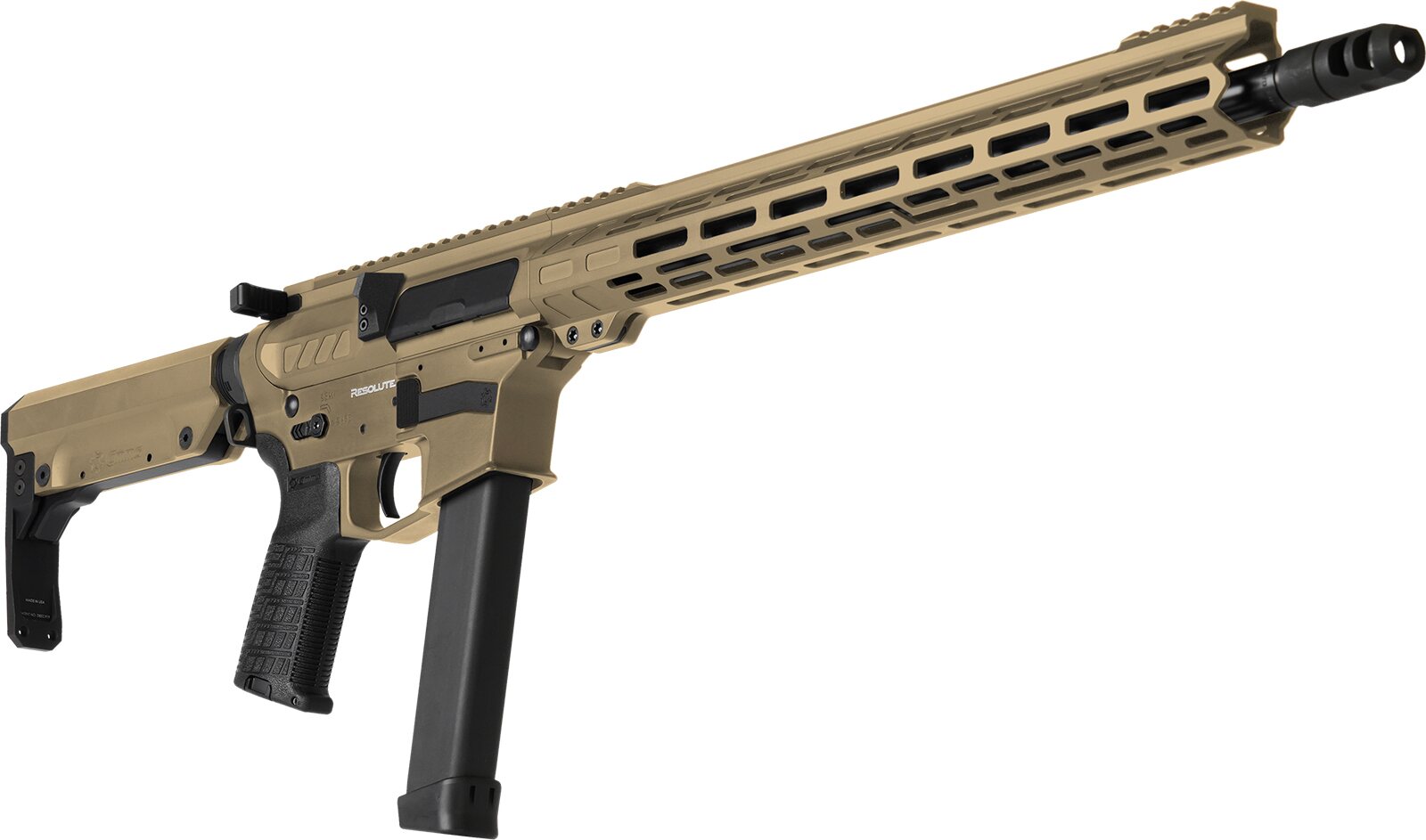 CMMG Resolute MkGs, 9mm Coyote Tan