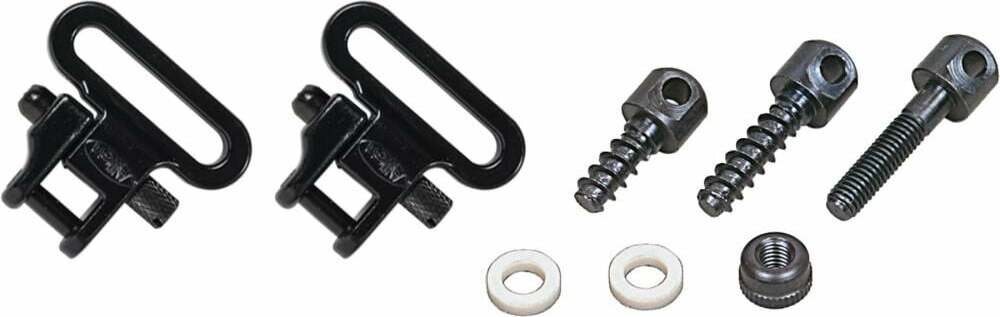 Allen Bolt Action Rifle Gun Sling Swivel Set Black