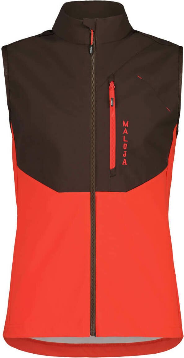 Maloja ChristensteinM. Hybrid Softshell Vest Mens Chocolate Multi