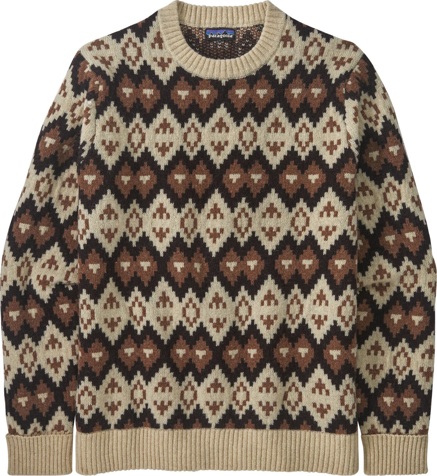 Patagonia Recycled Wool-Blend Sweater Mens Morning Flight: Dark Natural