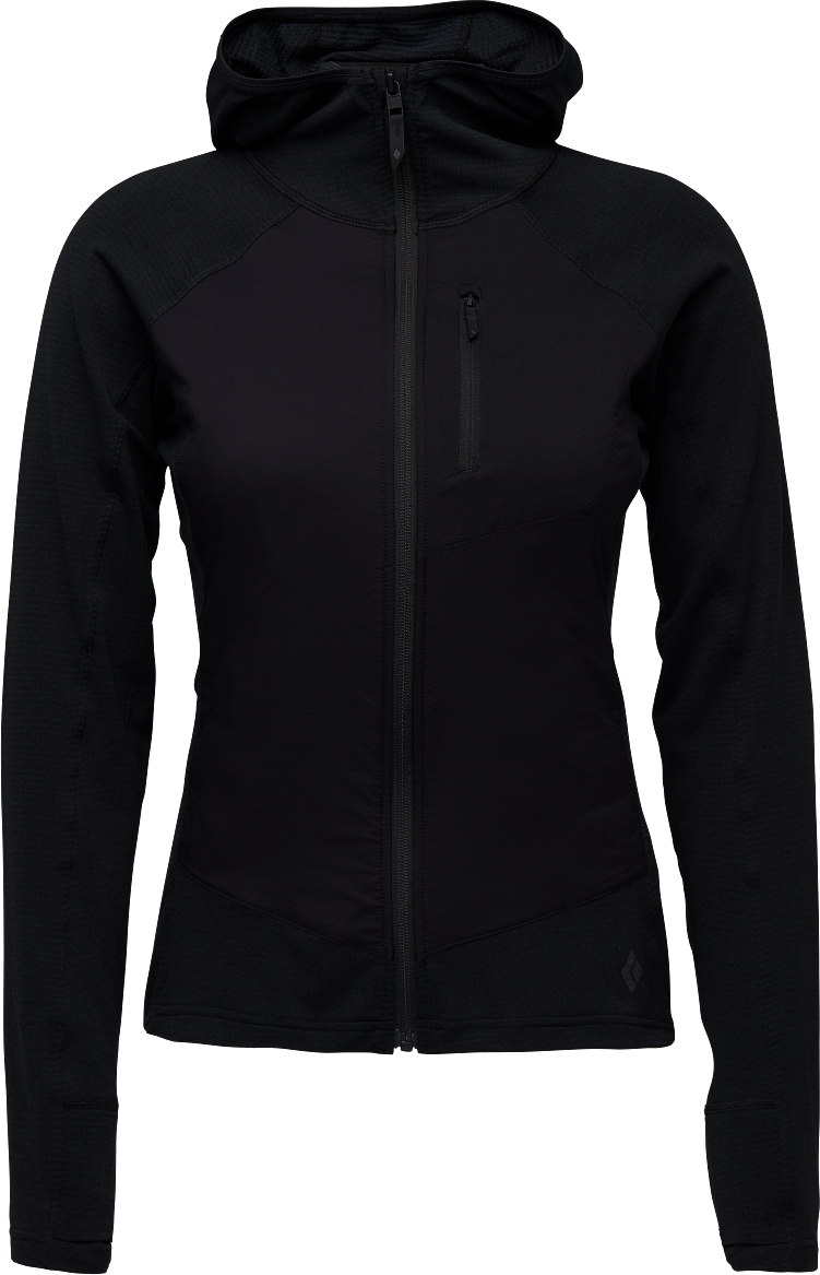 Black Diamond Coefficient LT Hybrid Hoody Womens Black