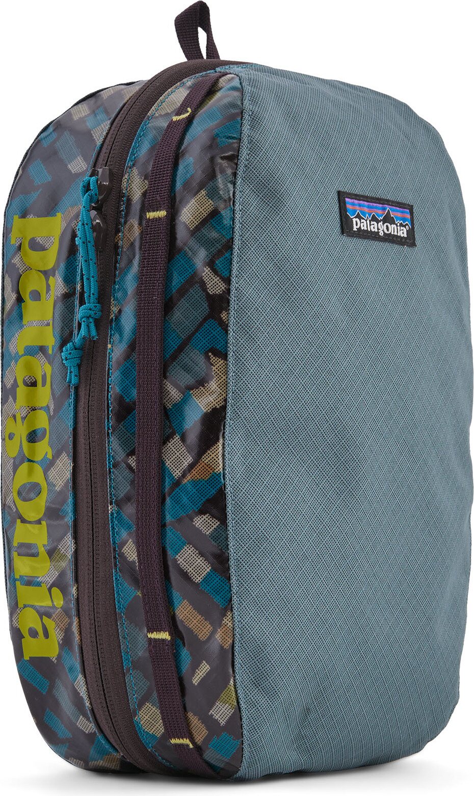 Patagonia Black Hole Cube Medium Fitz Roy Patchwork: Nouveau Green