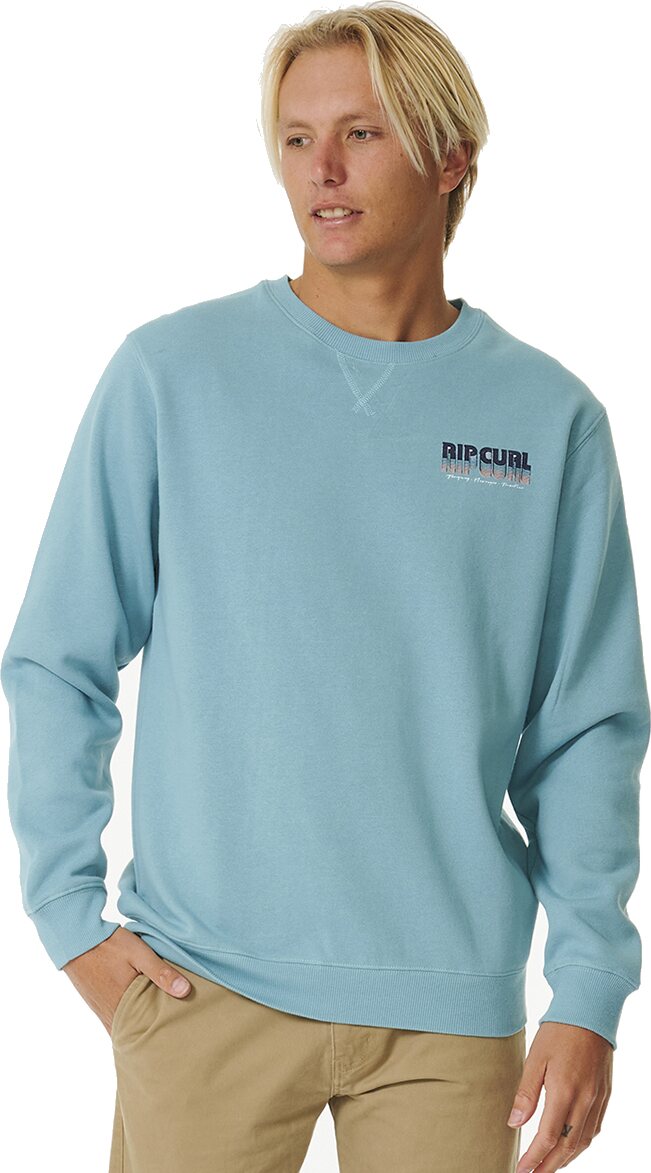 Rip Curl Surf Revival Crew Mens Dusty Blue