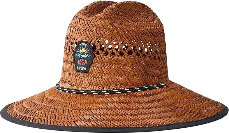Rip Curl Logo Straw Hat Brown