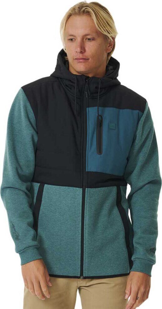 Rip Curl Anti Series Heatseeker Zip Through Mens Blue Green