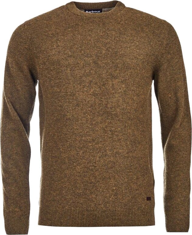 Barbour Essential Patch Crew Neck Sweater Mens Willow Green