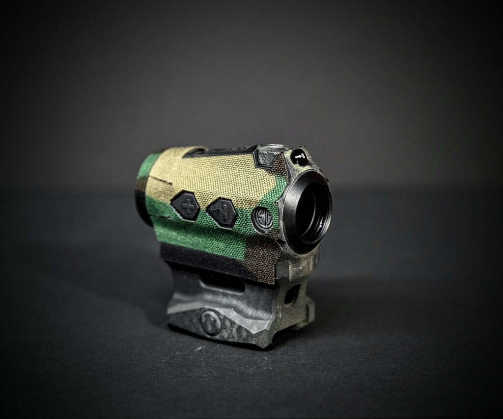 Ranger Wrap Sig Sauer Romeo 4T - Optic Wrap in Cordura Fabric Woodland Camo (M81)