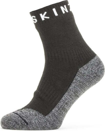 Sealskinz Somerton Waterproof Warm Weather Soft Touch Ankle Length Sock Black / Dark Grey Marl / White