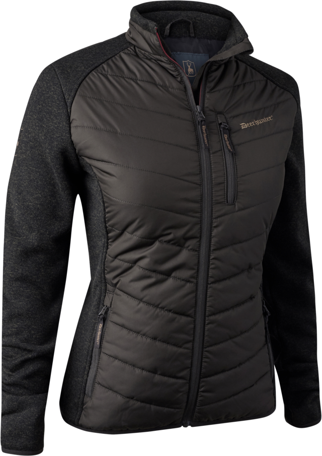 Deerhunter Lady Caroline Padded Jacket Womens Brown Leaf