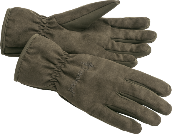 Pinewood Extreme Padded Glove Suede Brown / Dark Olive