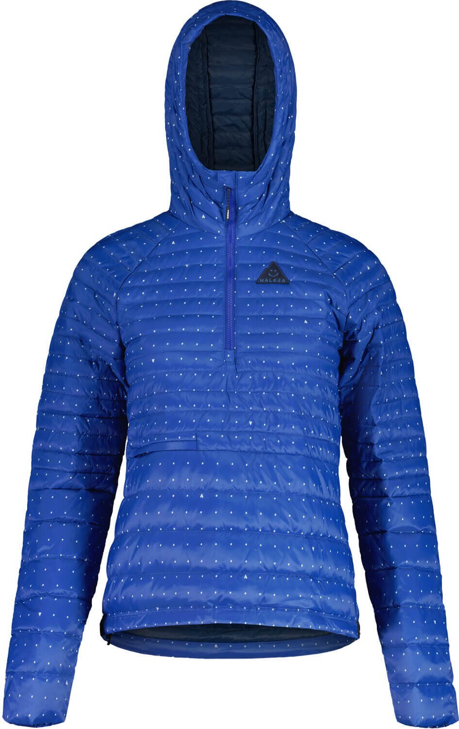 Maloja SeekareckM. ReDown Hoody Womens Bright Cobalt Dotgrid