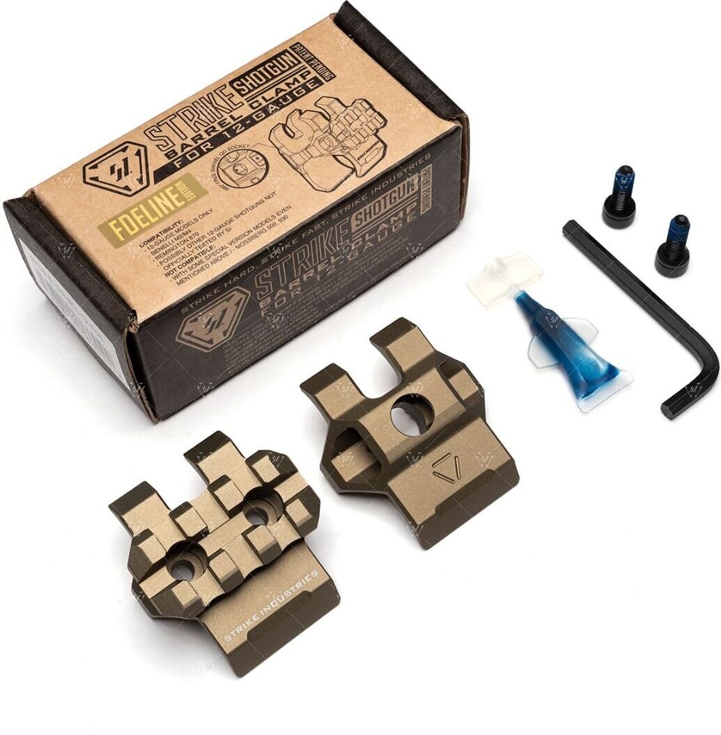 Strike Industries Barrel Clamp for 12-Gauge FDE