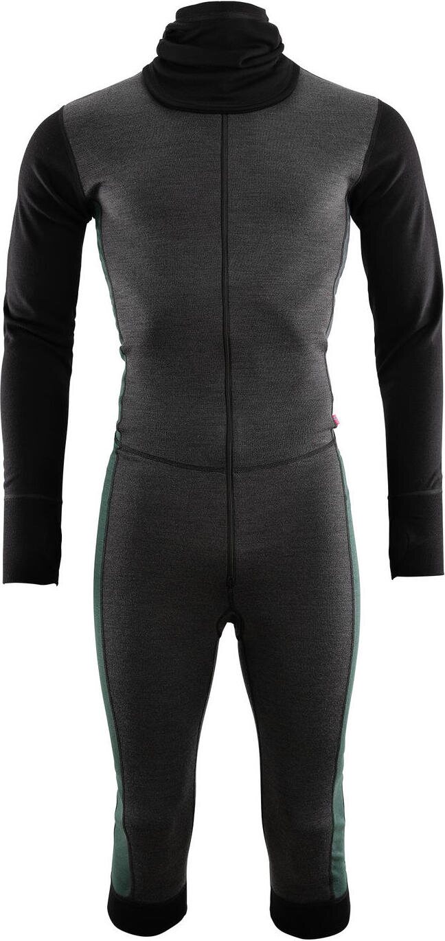 Aclima Warmwool Overall 3/4 Man Marengo / Jet Black / Green Gables