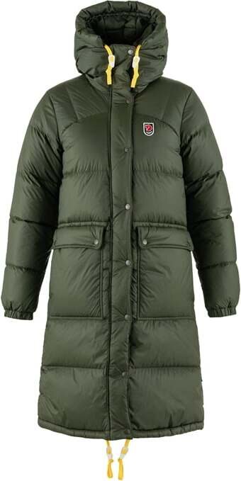 Fjällräven Expedition Long Down Parka Womens Deep Forest (662)