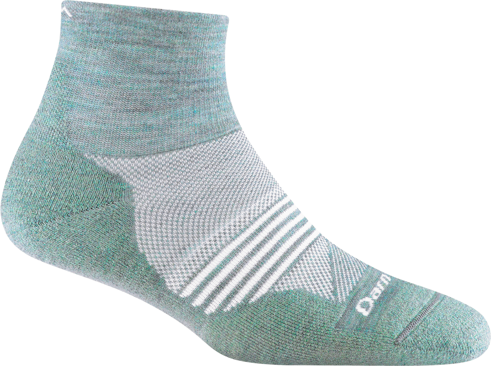 Darn Tough Element 1/4 Sock Lightweight with Cushion Merino Womens Seafoam