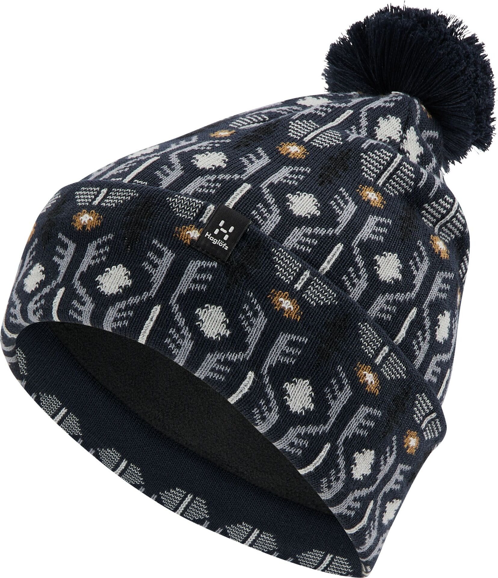 Haglöfs Mountain Jaquard Beanie Tarn Blue Pattern