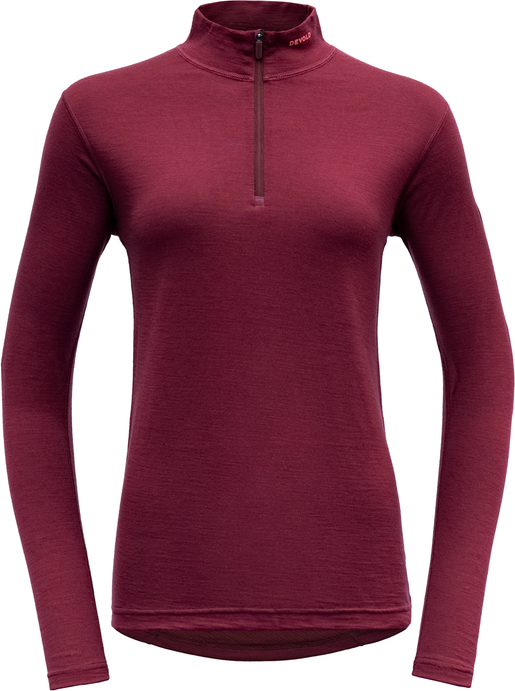 Devold Breeze Merino 150 Zip Neck Womens Beetroot