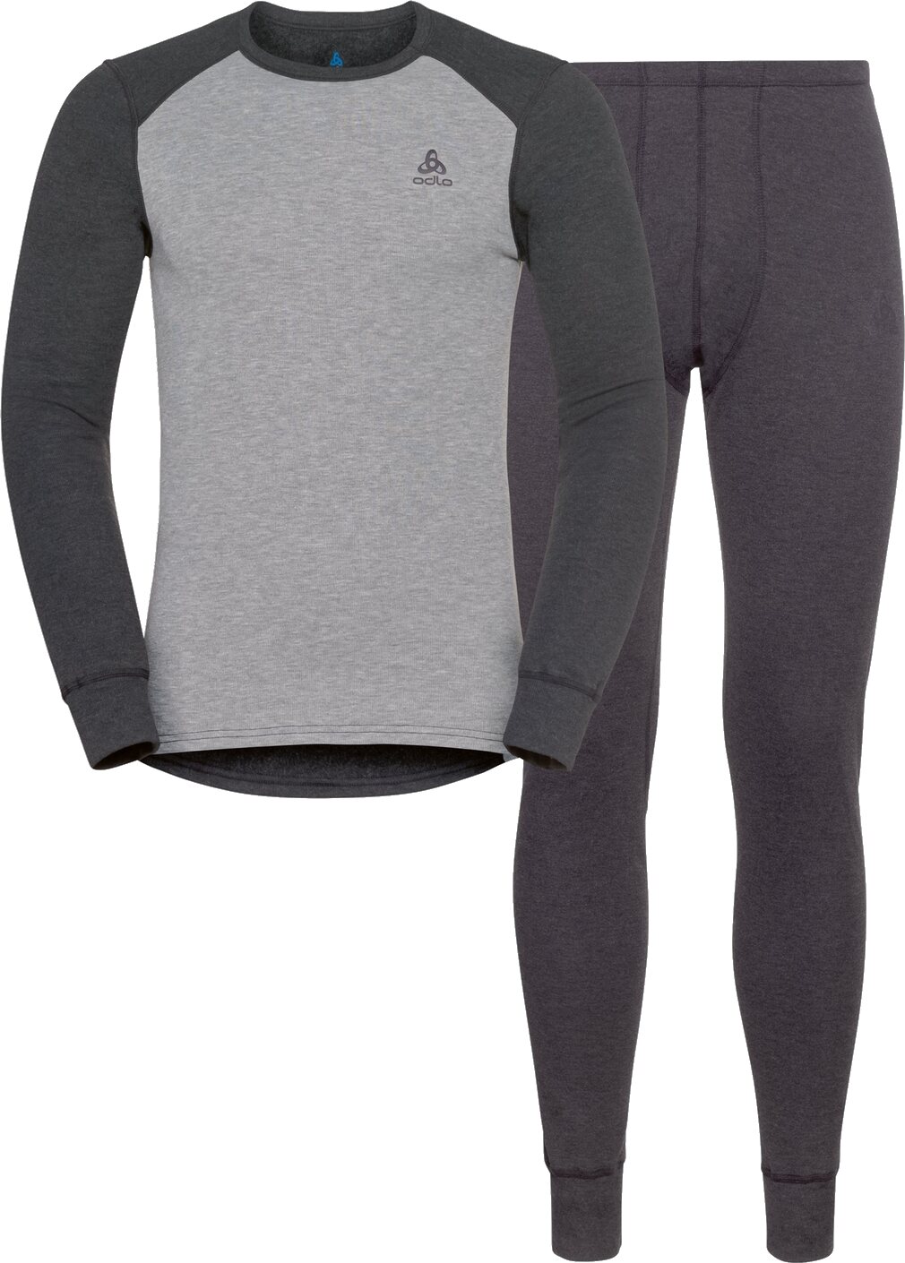Odlo Active Warm Eco Special Set Mens Dark Grey Melange- Grey Melange