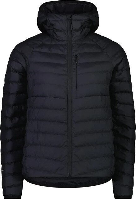 Mons Royale Atmos Wool Down Lightweight Packable Hood Womens Black