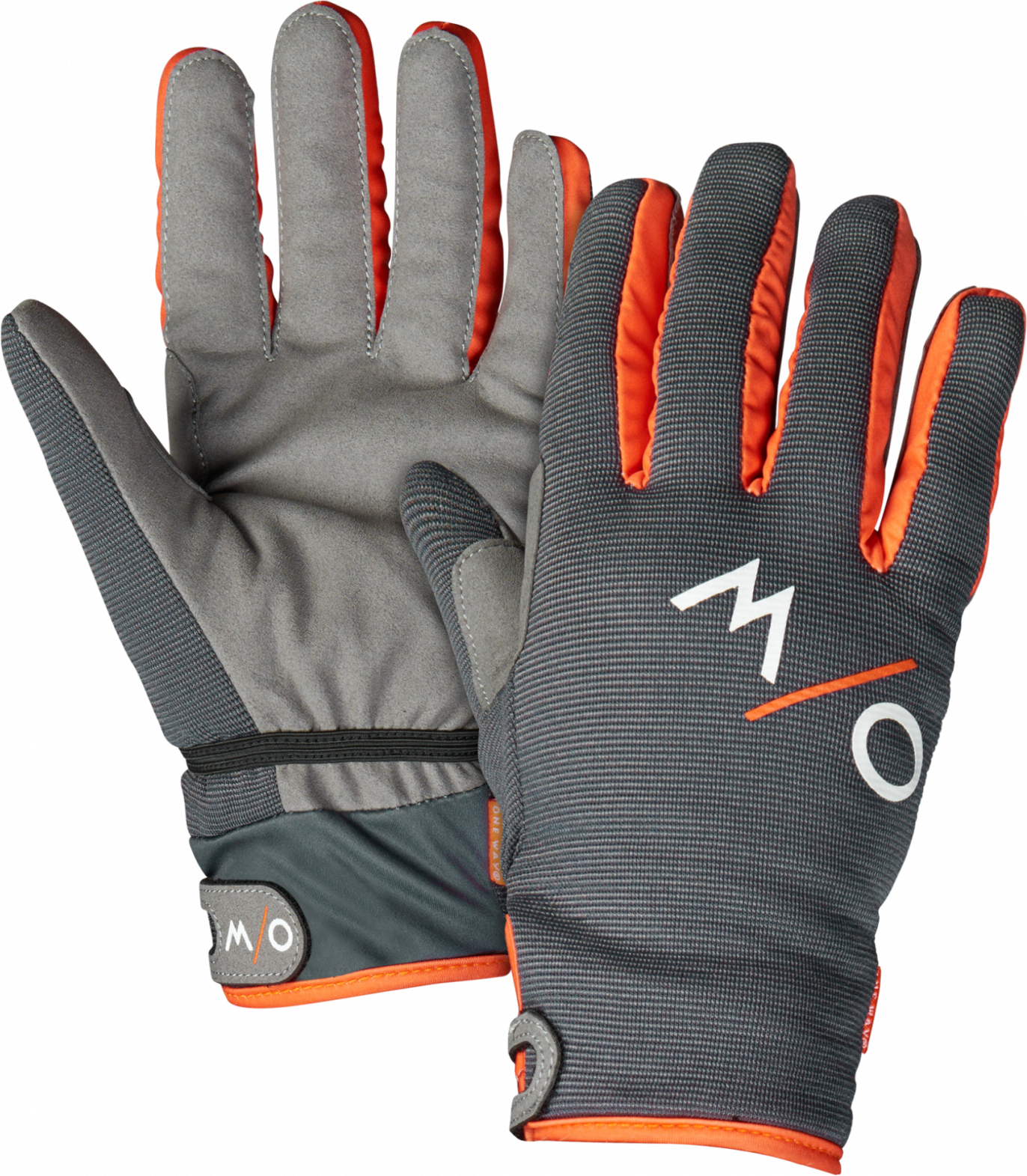 One Way XC Glove Universal Asphalt Grey / Flame Orange