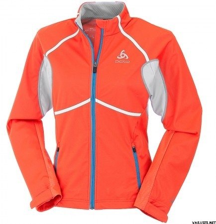 Odlo FREQUENCY X Jacket Lady Cherry Tomato - Tahiti Blue