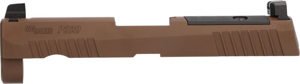 Sig Sauer P320 3.9" SLIDE ASSEMBLY, SUPPRESSOR SIGHTS, OPTIC READY Coyote