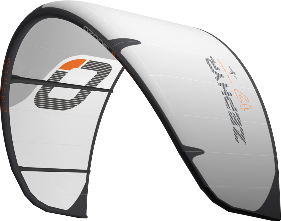 Ozone Zephyr V8 Ultra-X Kite Only Cloud Grey / White