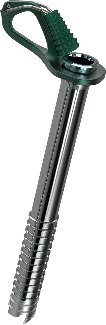 Blue Ice Aero Lite Ice Screw Green - 22cm