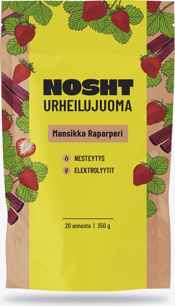 NOSHT Endurance Drink Mansikka & Raparperi