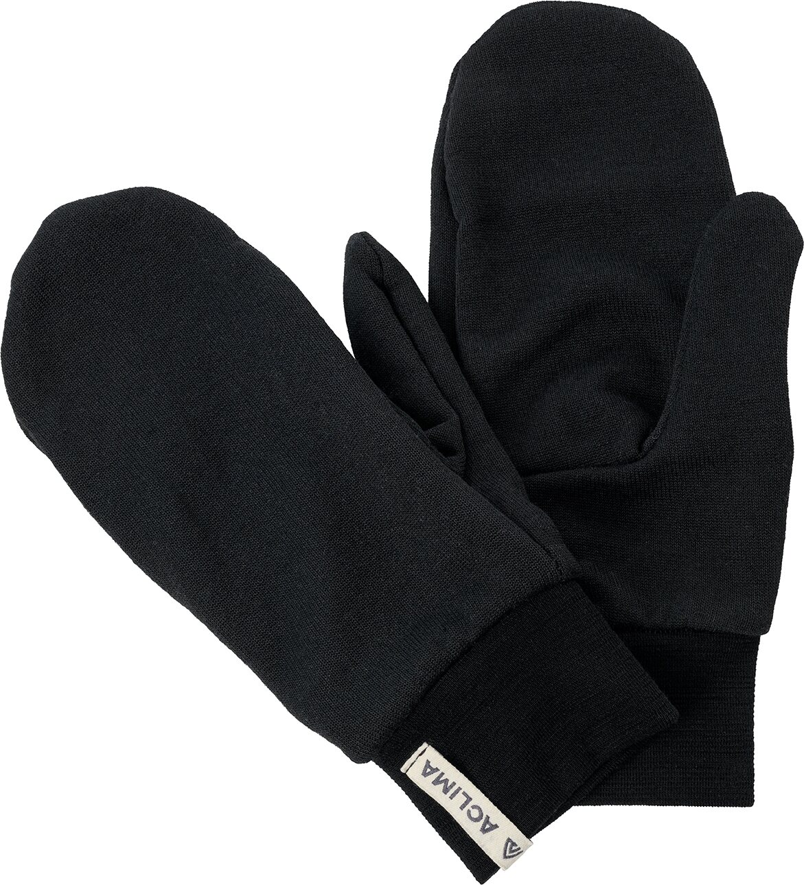 Aclima WoolTerry Liner Mittens Jet Black