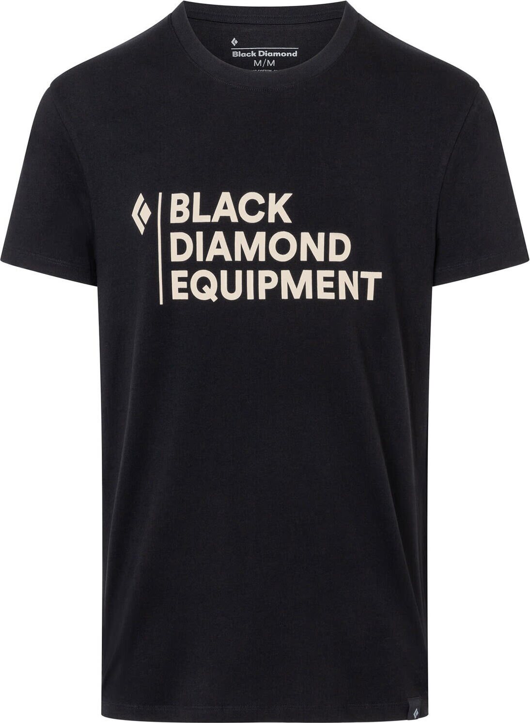 Black Diamond Stacked Logo SS Tee Mens Black
