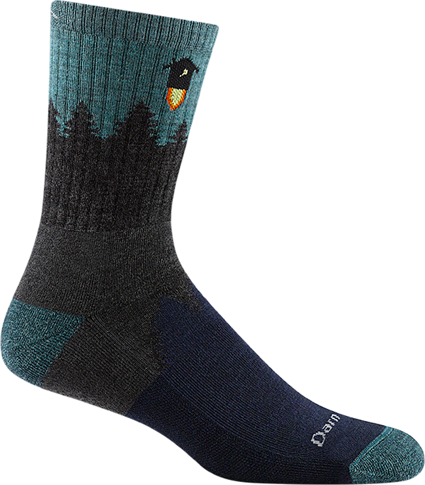 Darn Tough Number 2 Micro Crew Midweight with Cushion Merino Mens Gray