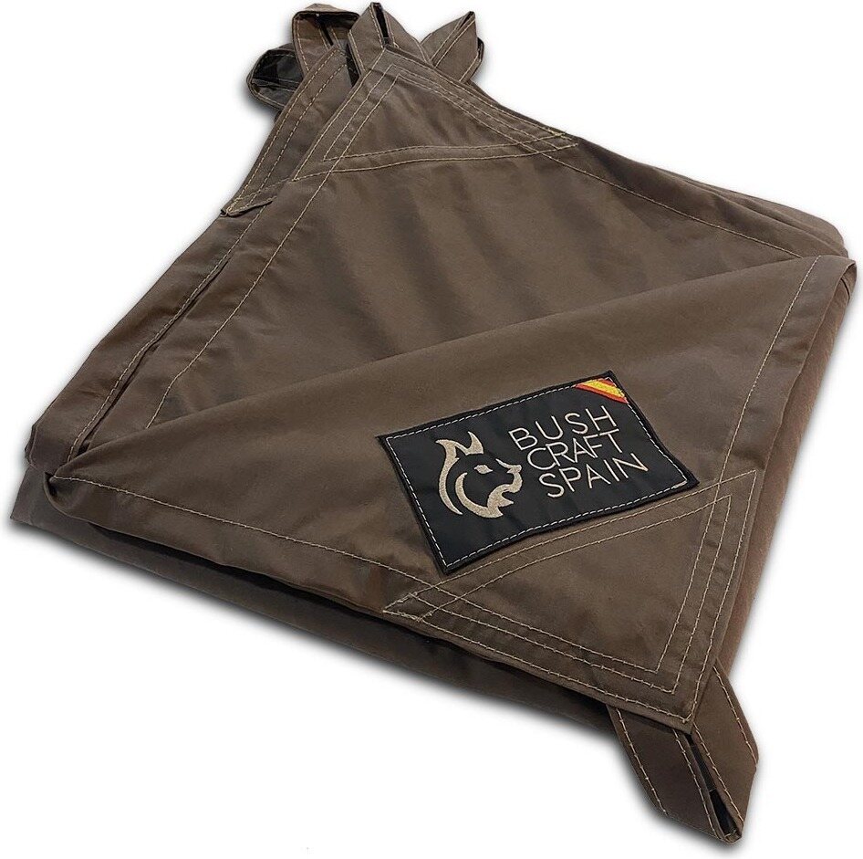 Bushcraft Spain Oilskin Tarp 3x3m Mountain Brown