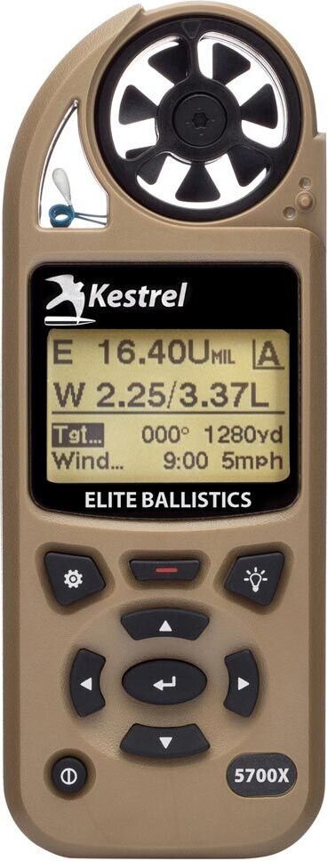 Kestrel 5700X Elite Weather Meter With Applied Ballistics and LiNK Tan