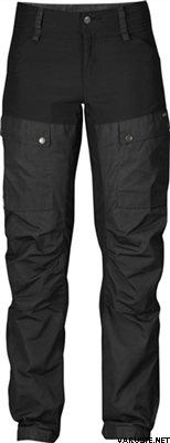 Fjällräven Keb Trousers Women Short Black-Dark Grey (550-030)