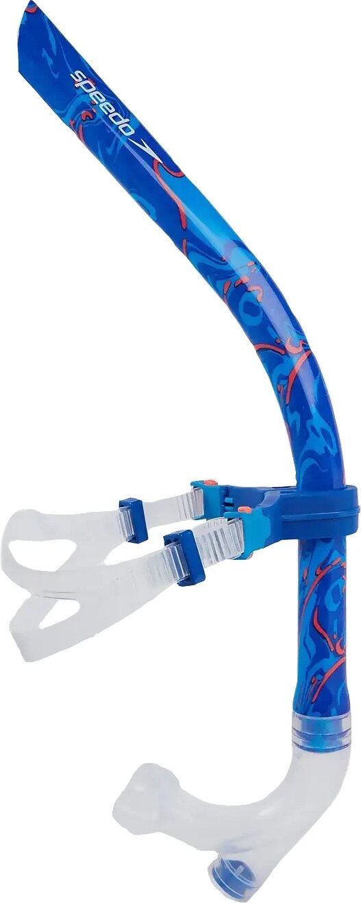 Speedo Centre Snorkel Blue Flame / Pool Blue / Fluo Tangerine