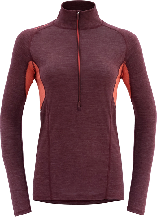 Devold Running Zip Neck Woman Port