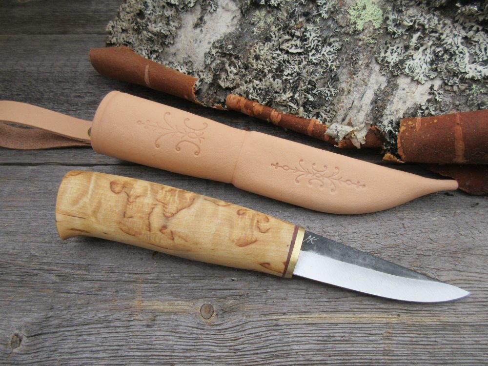 Kauhavan Puukkopaja Activity Knife 207 Vaalea