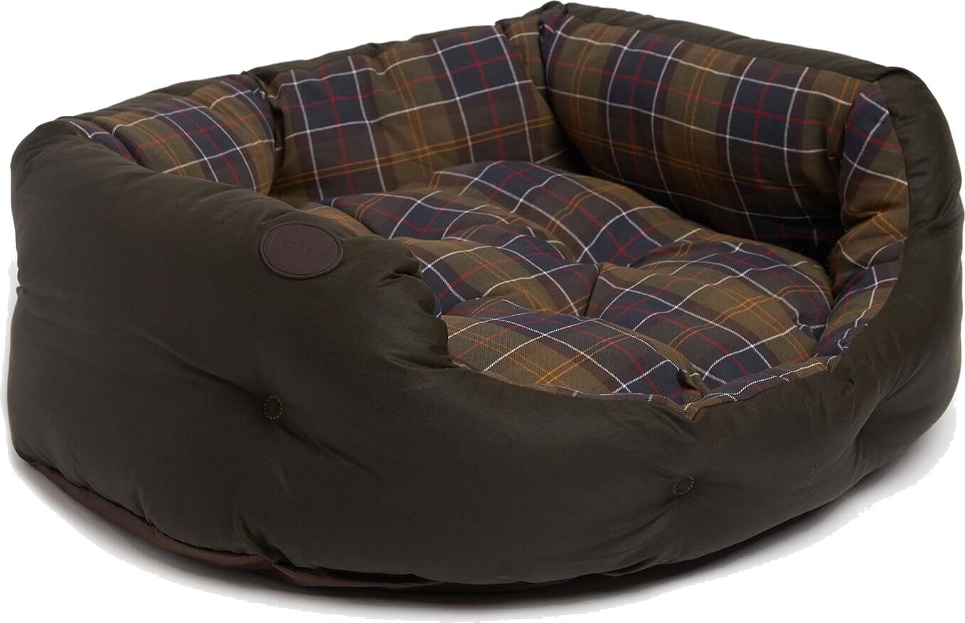 Barbour Wax / Cotton Dog Bed 30" Classic / Olive