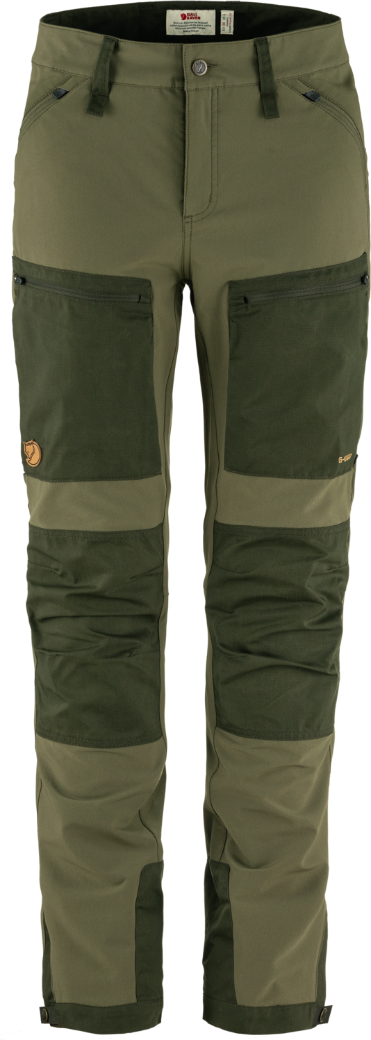 Fjällräven Keb Agile Trousers Womens Laurel Green / Deep Forest (625-662)