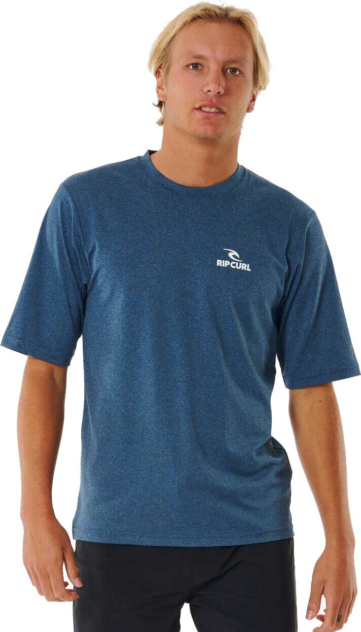 Rip Curl Stack UPF Short Sleeve Mens Navy Marle