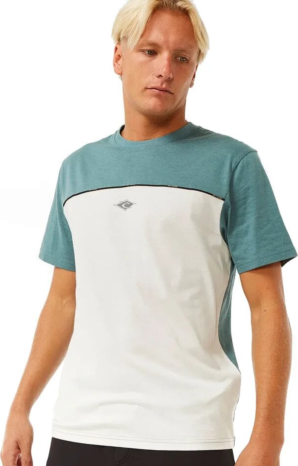 Rip Curl Vaporcool Medina Seacell Tee Mens Blue Stone