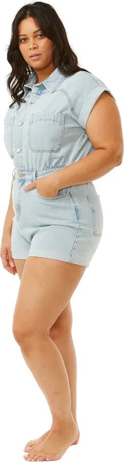 Rip Curl Venice Romper Womens Light Blue